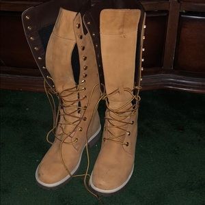 Timberland knee boots sz7M